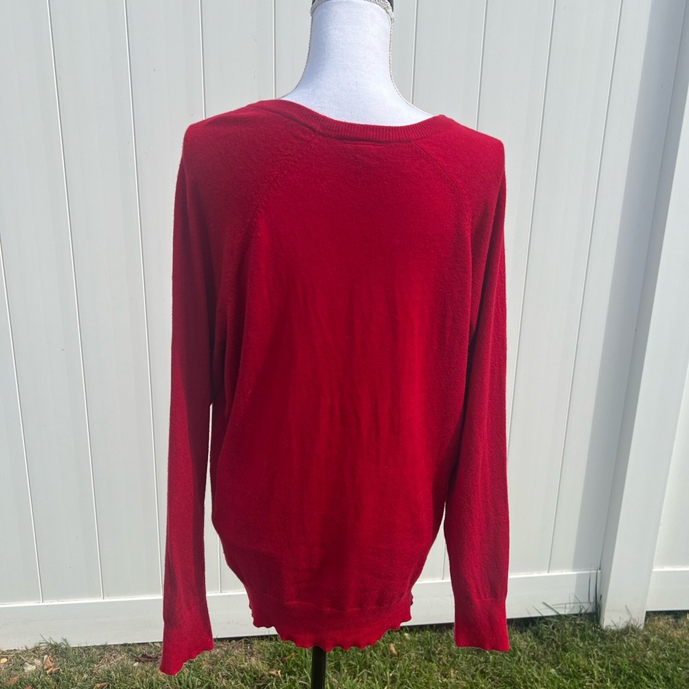 Torrid Red Crew Neck Sweater - Picture 2 of 2